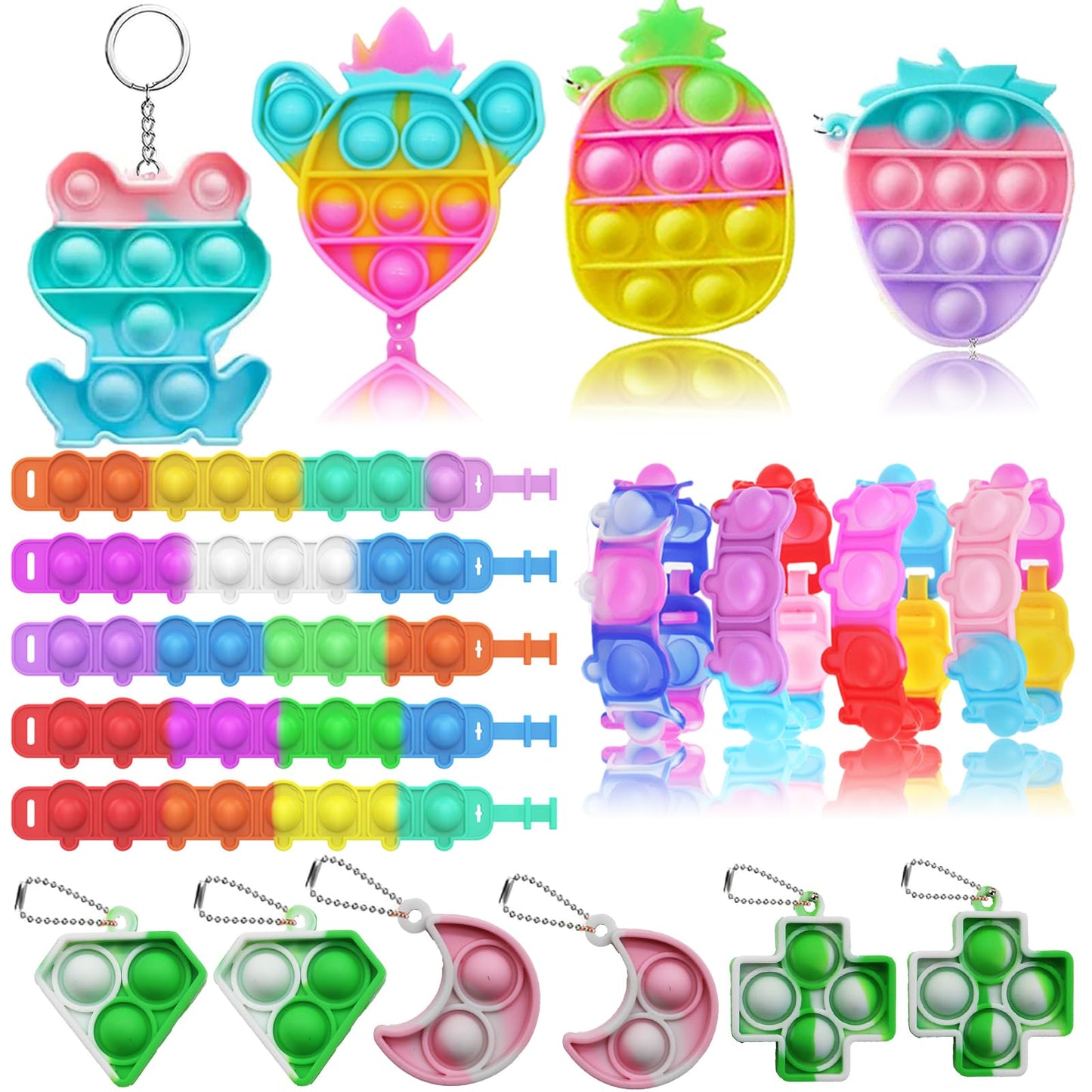 120 Pcs Easter Fidget Party Favors for Kids, Easter Egg Fillers,Pinata Stuffers,Treasure Box Toys, Classroom Prizes,Pinata Filler,Goodie Bag Stuffers,Treasure Chest Carnival Rewards for Boys Grils