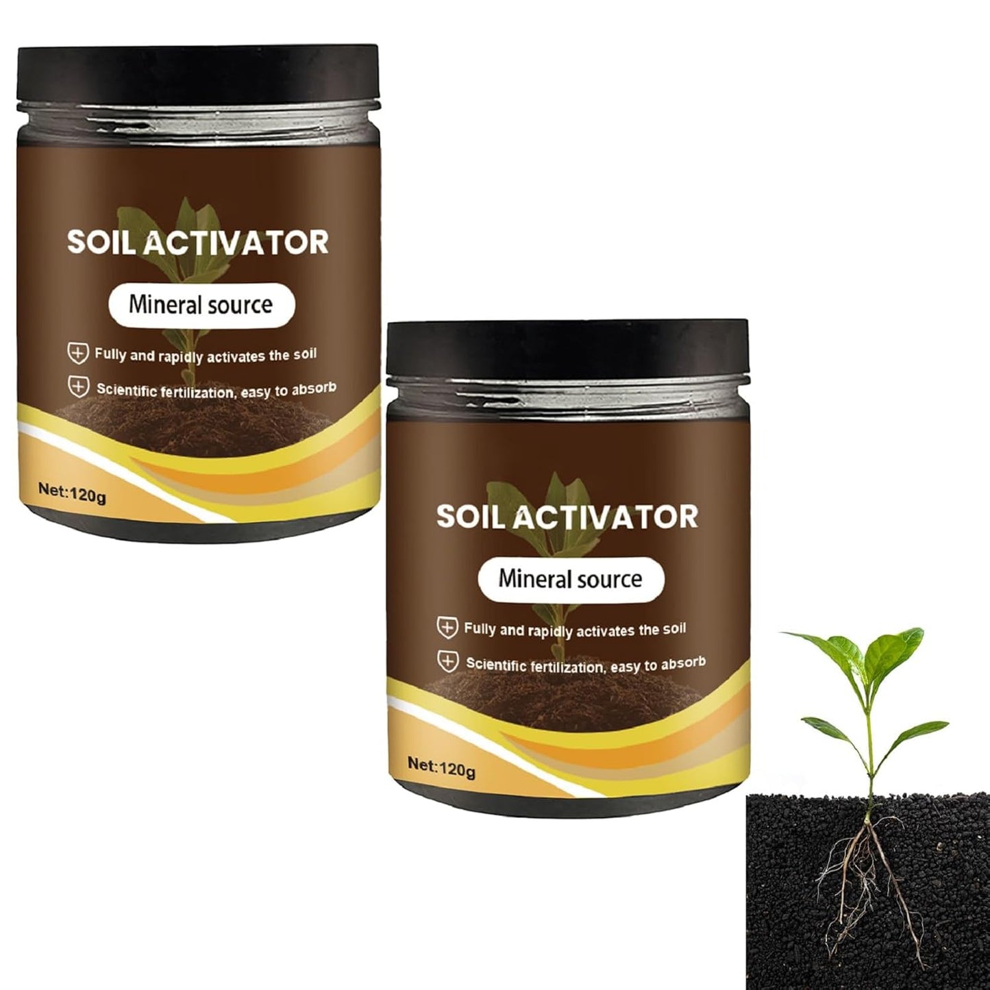 Nauticos Soil Activator - Premium 2Pcs Soil Pro Activator for Healthy Plant Growth | 120g