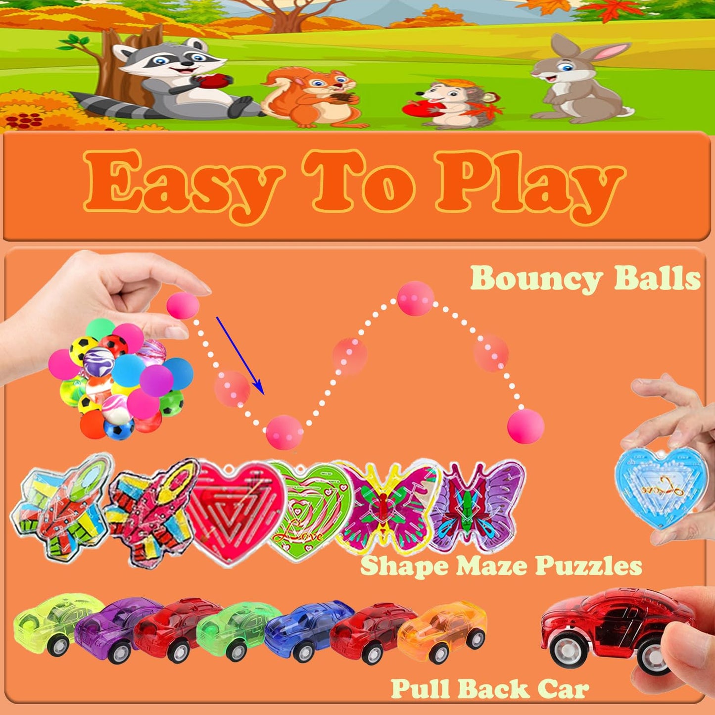 YOAUSHY 127 Pcs Party Favors for Kids, Easter Egg Fillers, Treasure Box Toys for Classroom, Prizes Box Toys Classroom, Goodie Bags Stuffer Pinata Fillers, Treasure Chest Toys