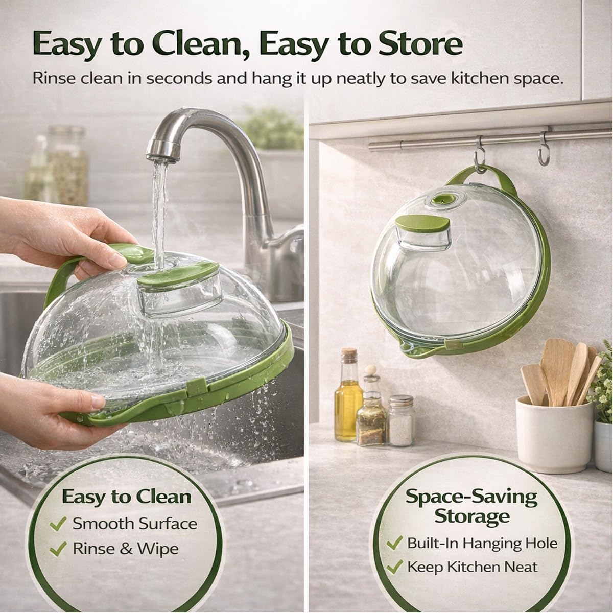 Microwave Splash-Proof Food Cover, Splatter Screen Guard with Water Steamer, Glass Bowl Overflow Drain Helmet Plate Covers, Magnetic Bacon Cooker, Collapsible Silicone Panel(10in)