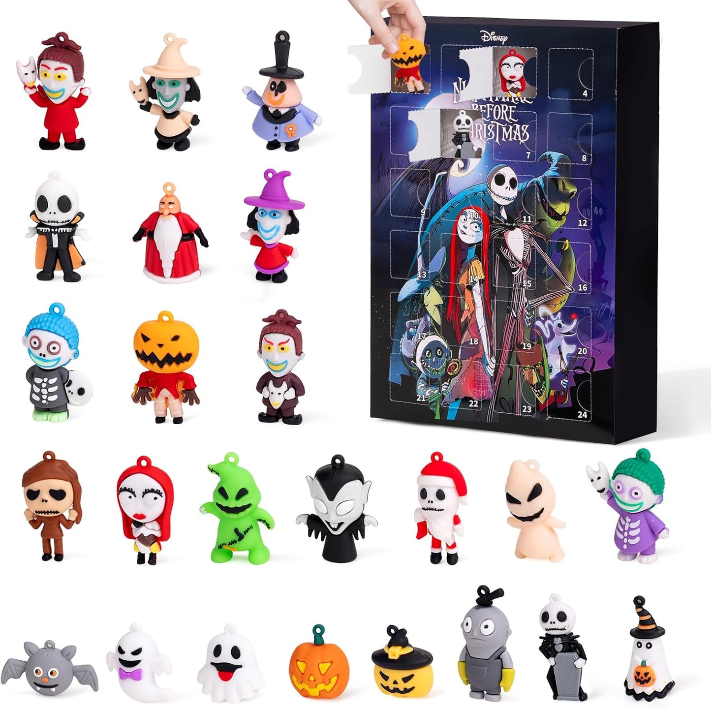 Nightmare Before Christmas Advent Calendar - 24 Collectible Surprises for Kids & Adults | Holiday Countdown Gift