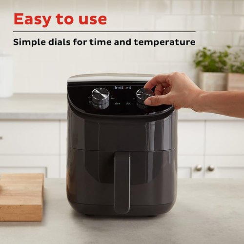 Instant Pot 4QT Air Fryer - EvenCrisp Technology for Perfectly Crispy Meals | 100+ In-App Recipes, Black