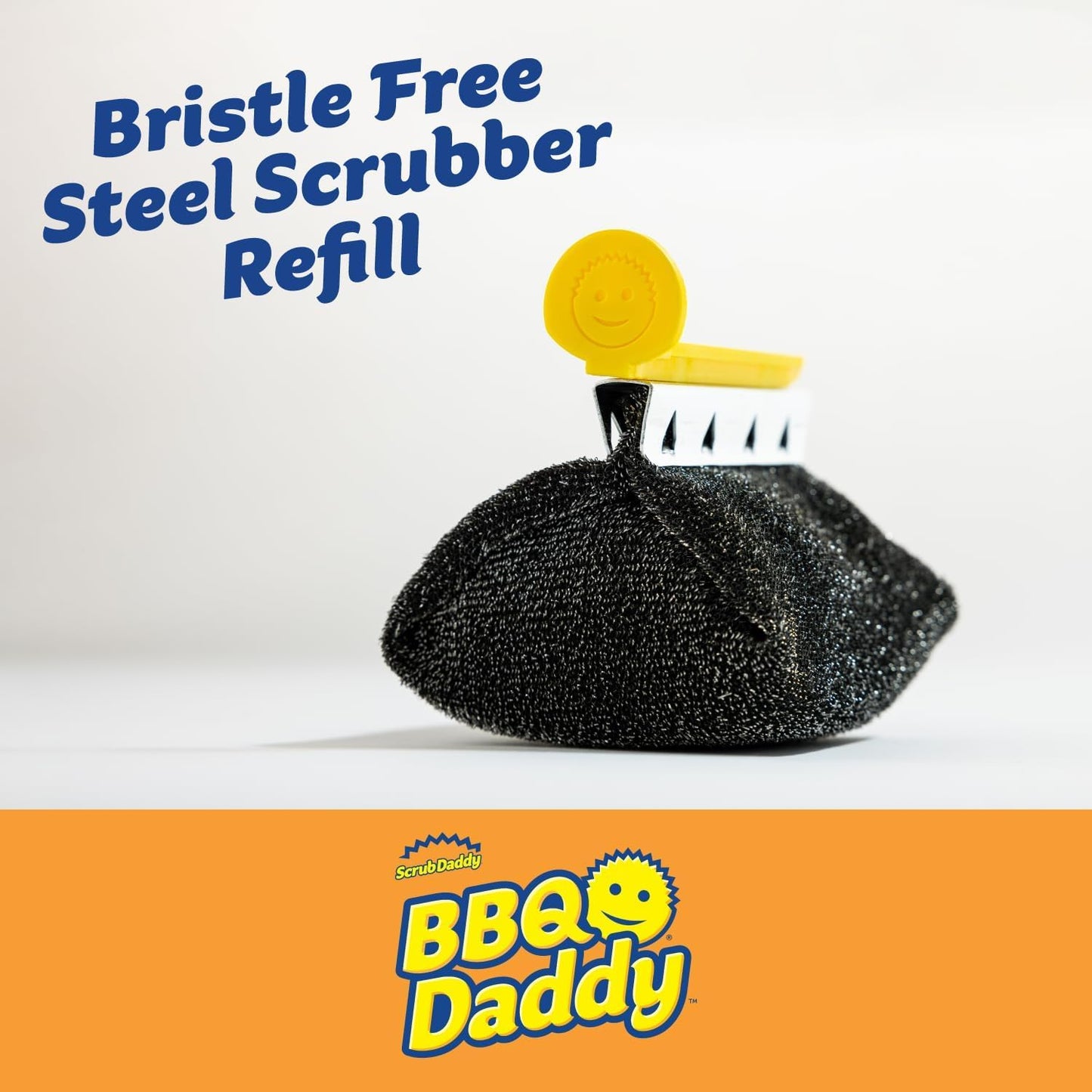 Scrub Daddy BBQ Daddy Refill Heads - Wire Bristle-Free BBQ Cleaning Brush with Scraper & Bottle Opener