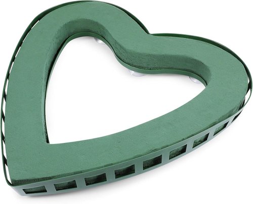 Heart Shaped Floral Foam Cage by [Brand Name] - Large Wet Flower Base for Stunning Arrangements