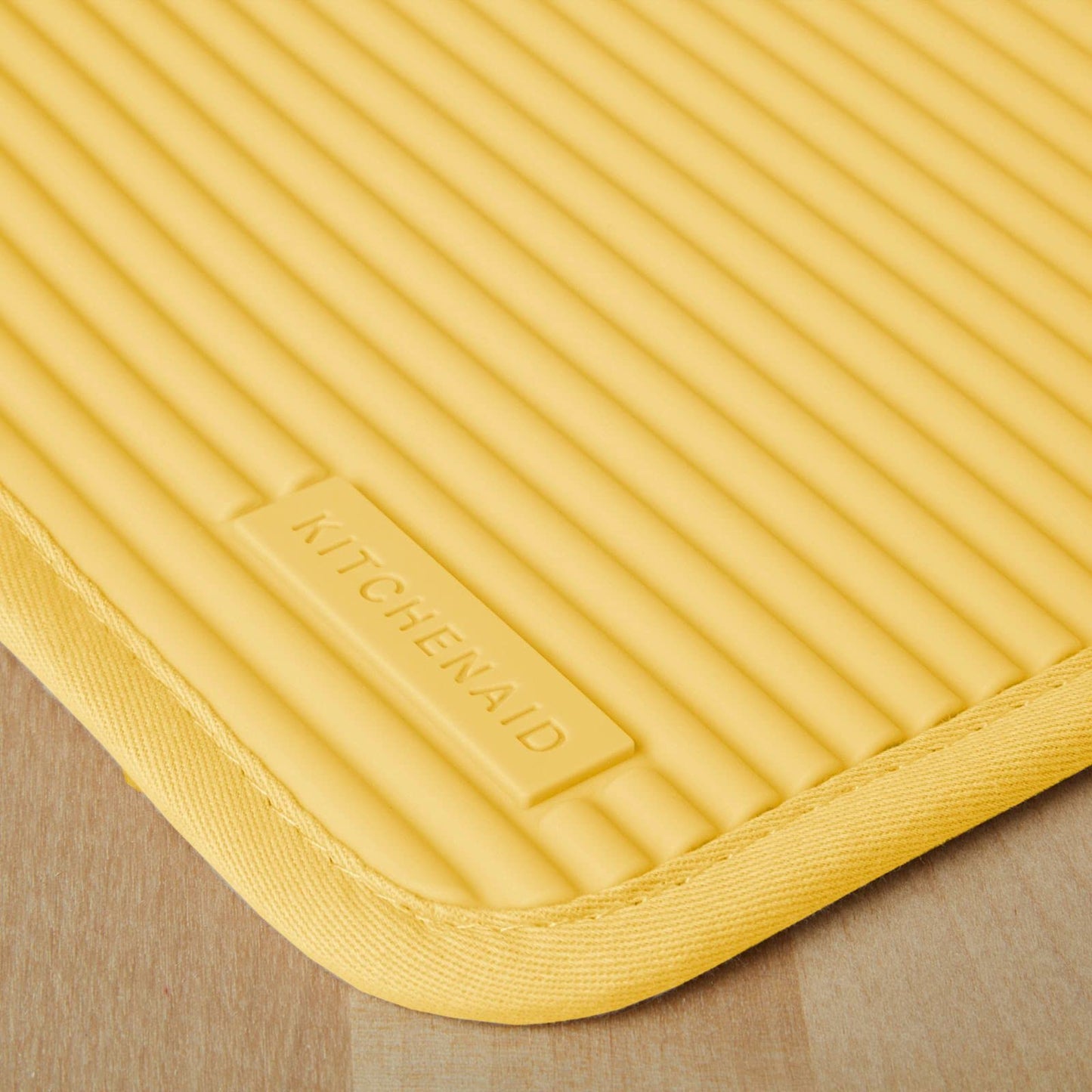 KitchenAid Ribbed Soft Silicone Pot Holder 2-Pack Set, Orange Sorbet, 7"x9"