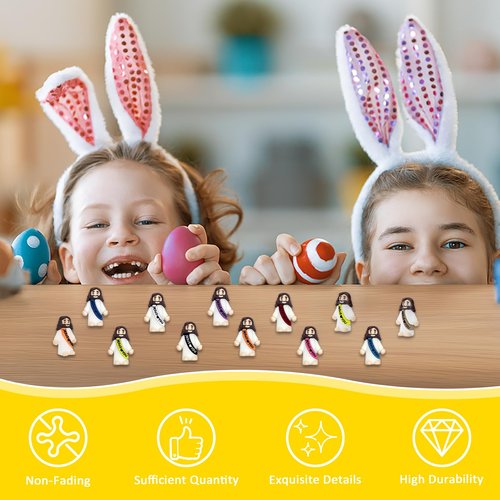 110 PCS Little Jesus Figures Bulk - Mini Jesus Loves You Figurines, Pocket Rubber Jesus Toys for Hide & Seek, Easter Egg Fillers, Sunday School Baptism Gifts & Religious Party Favors (11 Colors)