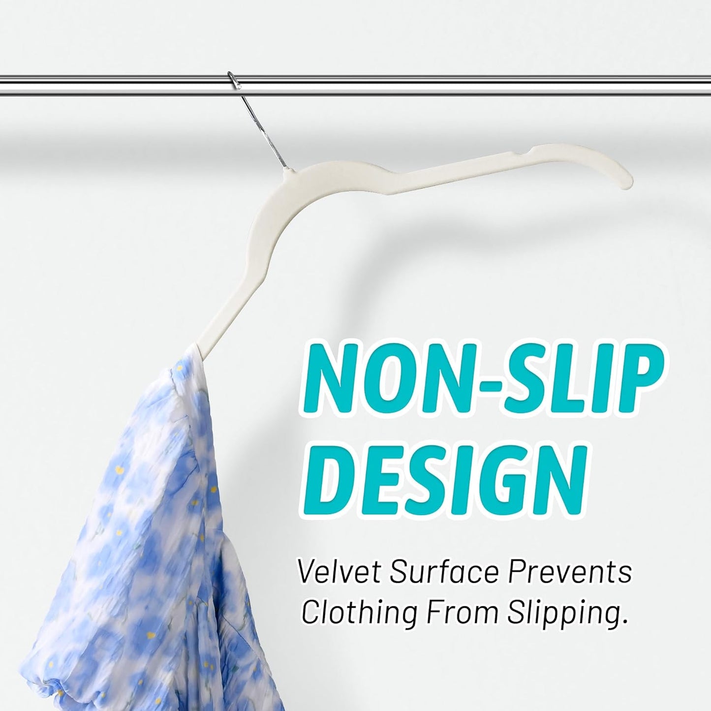 Sishynio Premium Velvet Shirt Hangers - Non-Slip 360° Swivel Hook | Space-Saving 30 Pack for Blouses & Dresses