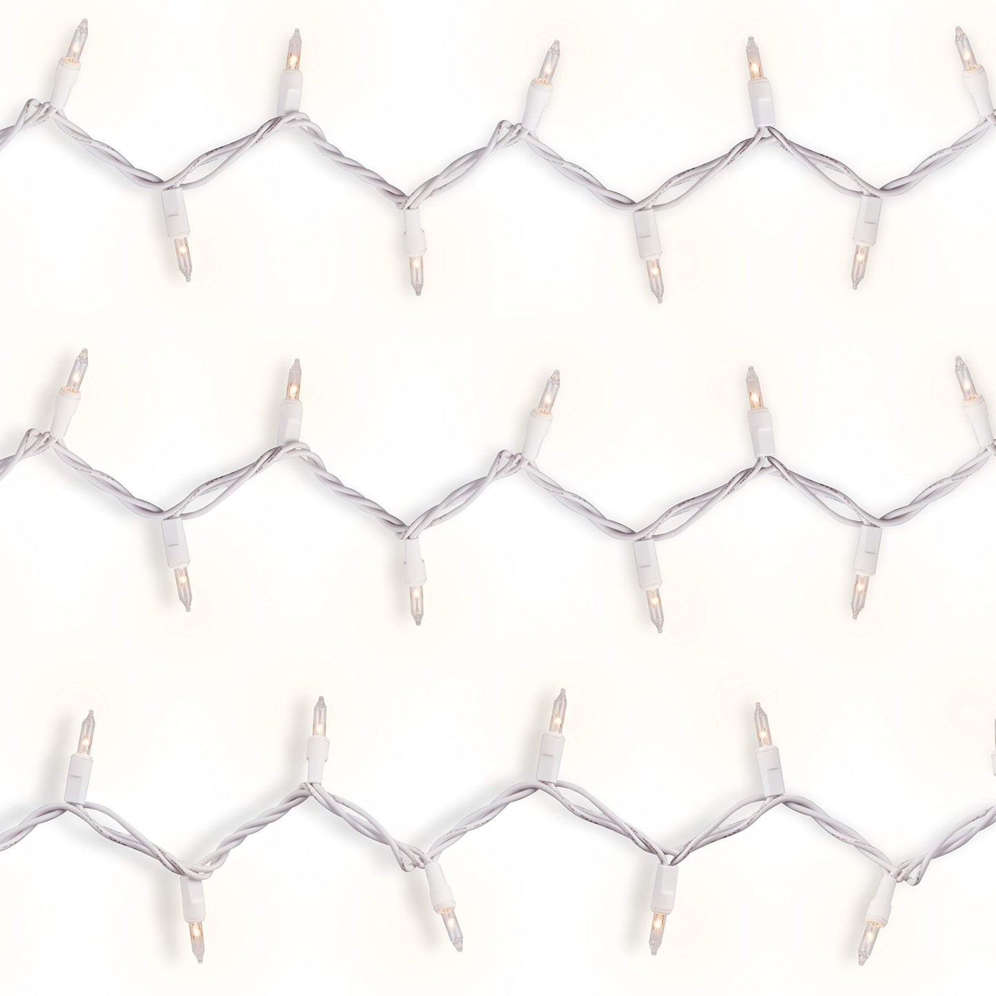 612 Vermont 50 Clear Christmas Lights on White Wire, UL Approved for Indoor/Outdoor Use, 9 Foot of Lighted Length, 11 Foot of Total Length