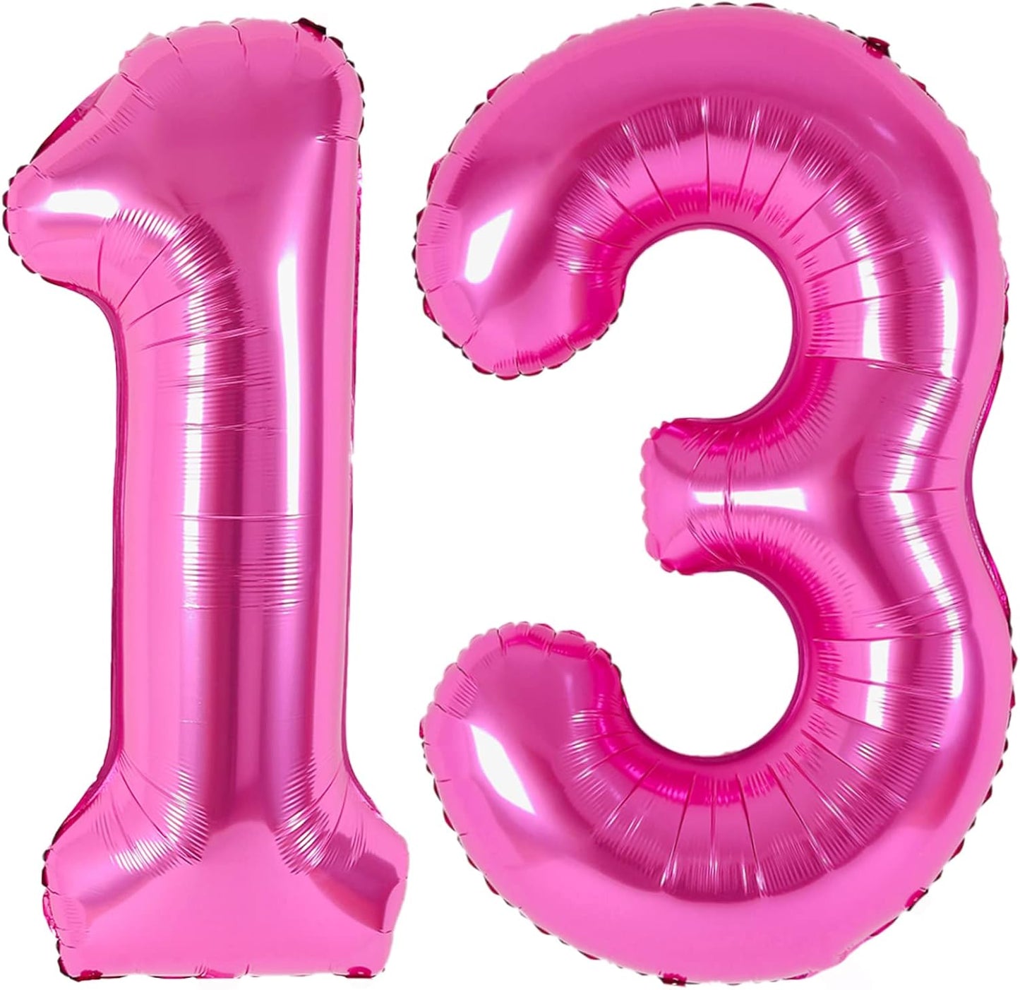 Skiennix 40-Inch Pink Number 13 Balloons - Perfect for Kids' 13th Birthday & Unicorn Theme Decor