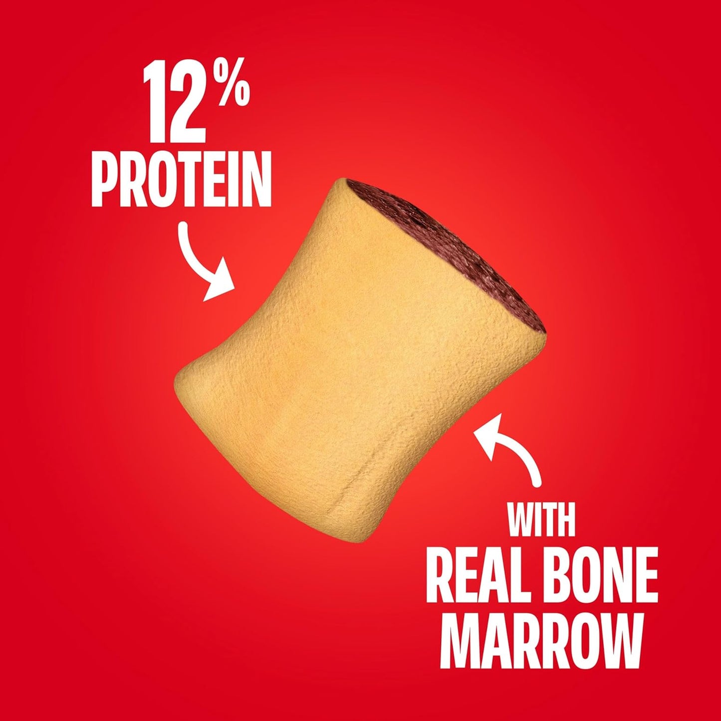 Milk-Bone MaroSnacks Small Dog Treats - Real Bone Marrow Flavor | 40 Oz. Canister