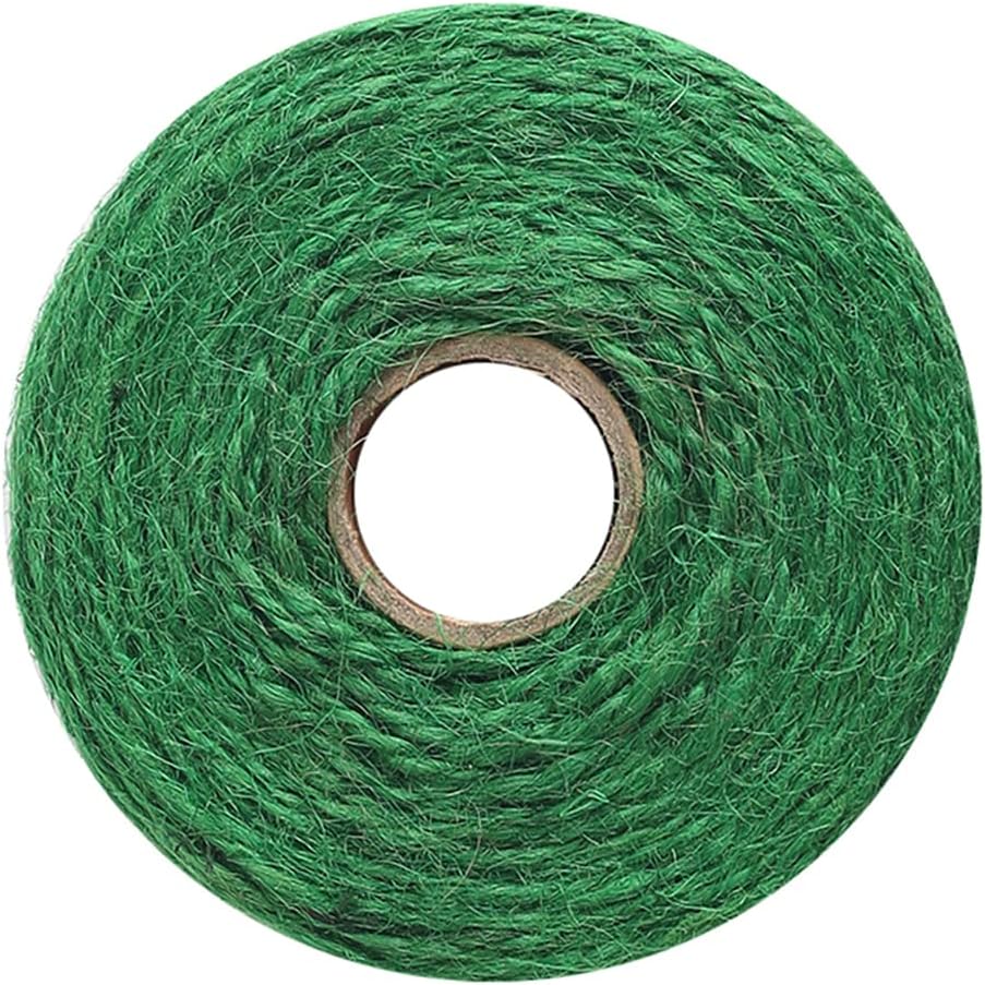 Vivifying Garden Twine - 656 Feet of 2mm Strong Green Jute String for Climbing Plants & Crafts