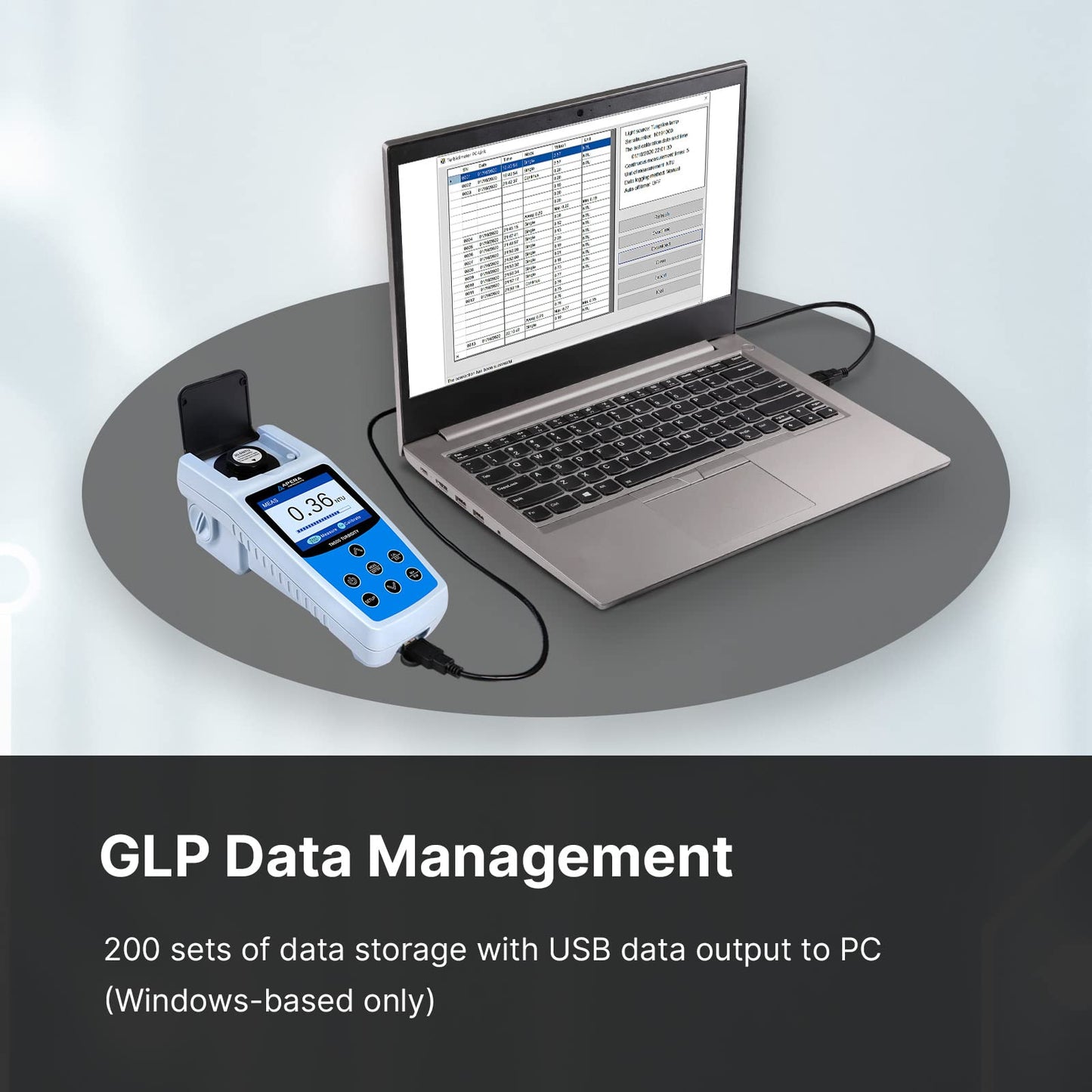Apera Instruments TN500 Portable White Light Turbidity Meter with Data Logger, EPA 180.1 Compliant (AI483)