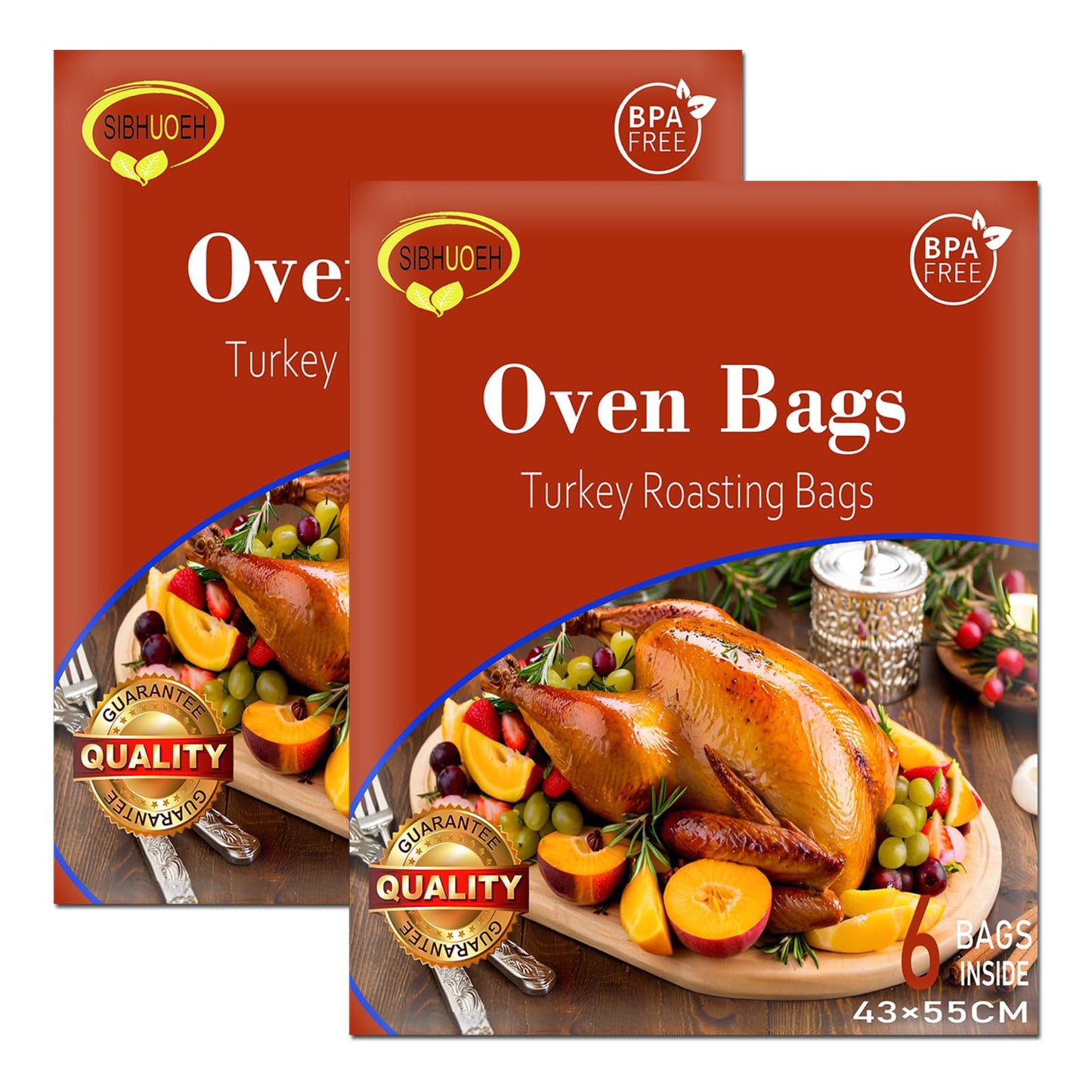 Turkey Oven Bags,Large Size 17’’ x 22’’, Oven Bags for Roasting, Turkey Bags Roasting Chicken, Meat & Fish Multi Purpose Cooking Bags, 12 Counts