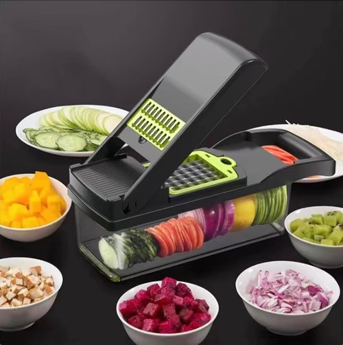 16-in-1 Vegetable Chopper by [Brand Name] - Professional Multifunctional Food Slicer with Container for Easy Meal Prep