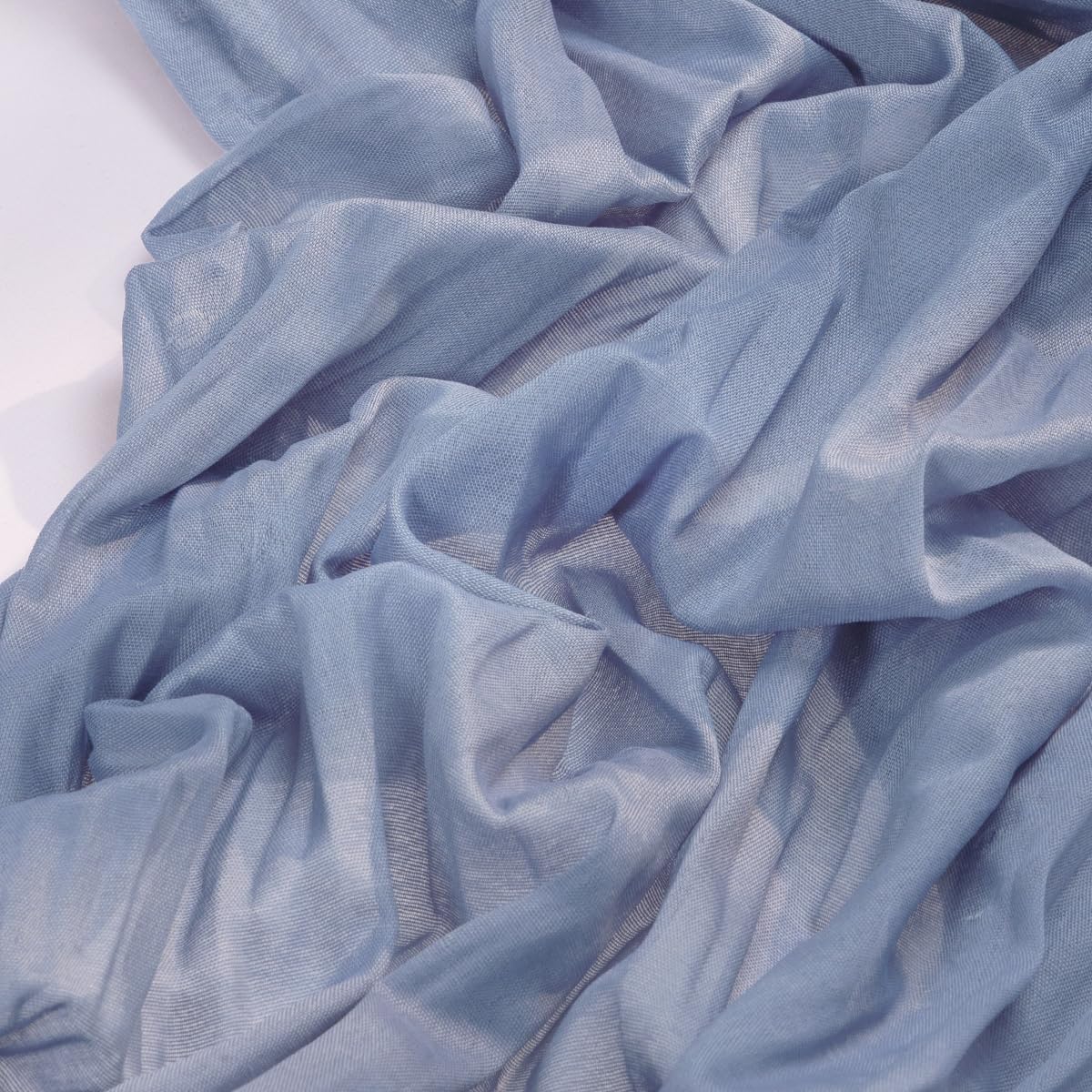 Socomi 3pcs Dusty Blue Summer Cheesecloth Table Runner Boho Rustic Gauze 120 inch 10FT Cheese Cloth Sheer Runner for Wedding Party Baby Shower Birthday Home Decor Holiday Decorations