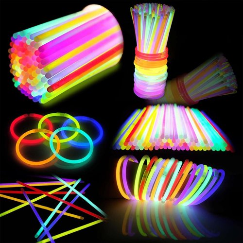 Glow Sticks | 100PCS Bulk Party Pack - 8” Glow In The Dark Bracelets for Kids & Halloween Fun