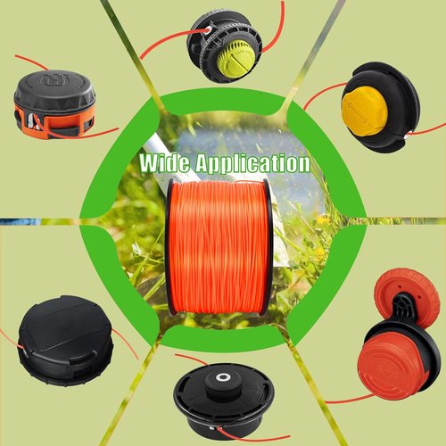 065 Trimmer Line - Commercial Grade Round String Trimmer String | 0.065 Inch, 2000ft, Orange