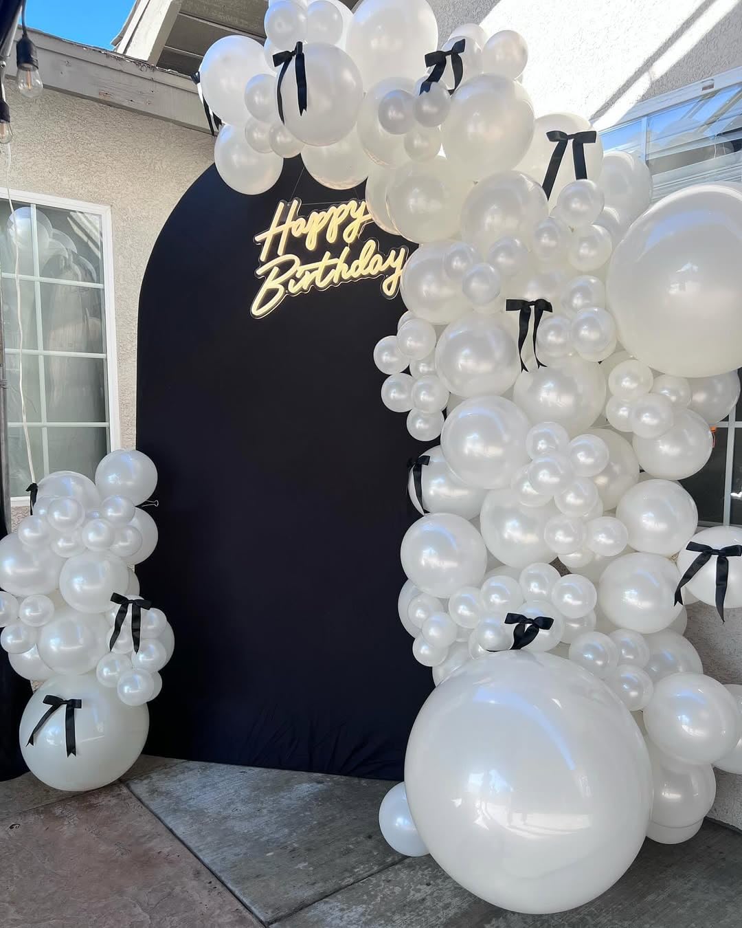 KBZVNAF Pearl White Latex Party Balloons - 50 Pack 12 inch Helium Matte White Ivory Balloons for Wedding Bridal Shower Baby Shower Birthday Party Decorations