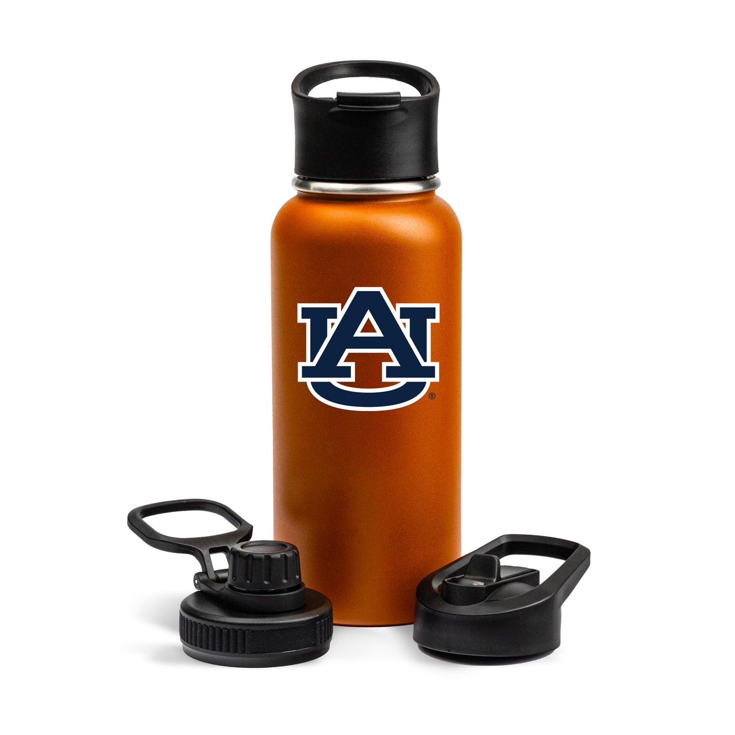 The Memory Company Officially Licensed NCAA - Auburn University 32oz Team Logo Water Bottle with Accessories