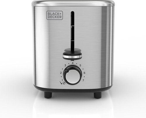 BLACK+DECKER® 2-Slice Toaster - Extra-Wide Slots for Bagels & 7 Toast Shade Settings, Stainless Steel Finish