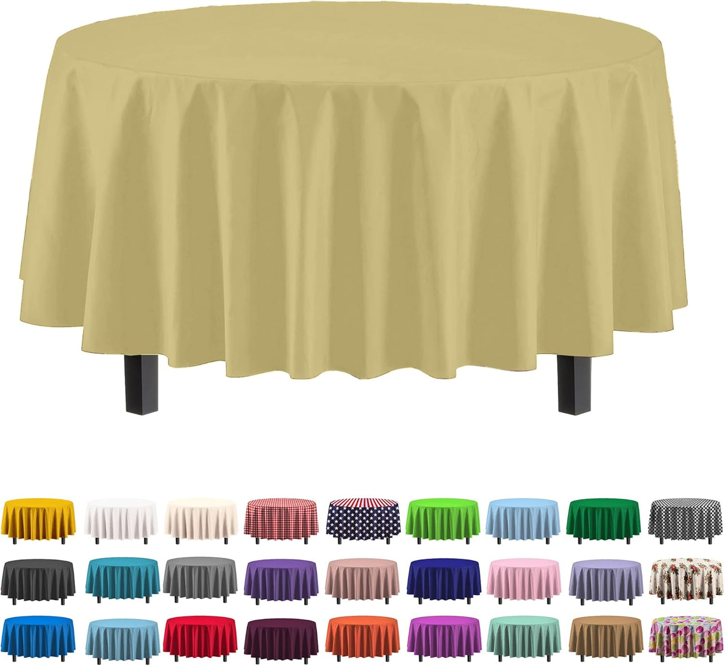 Premium Dark Green Plastic Tablecloths - 12-Pack, 54" x 108" Rectangle Covers