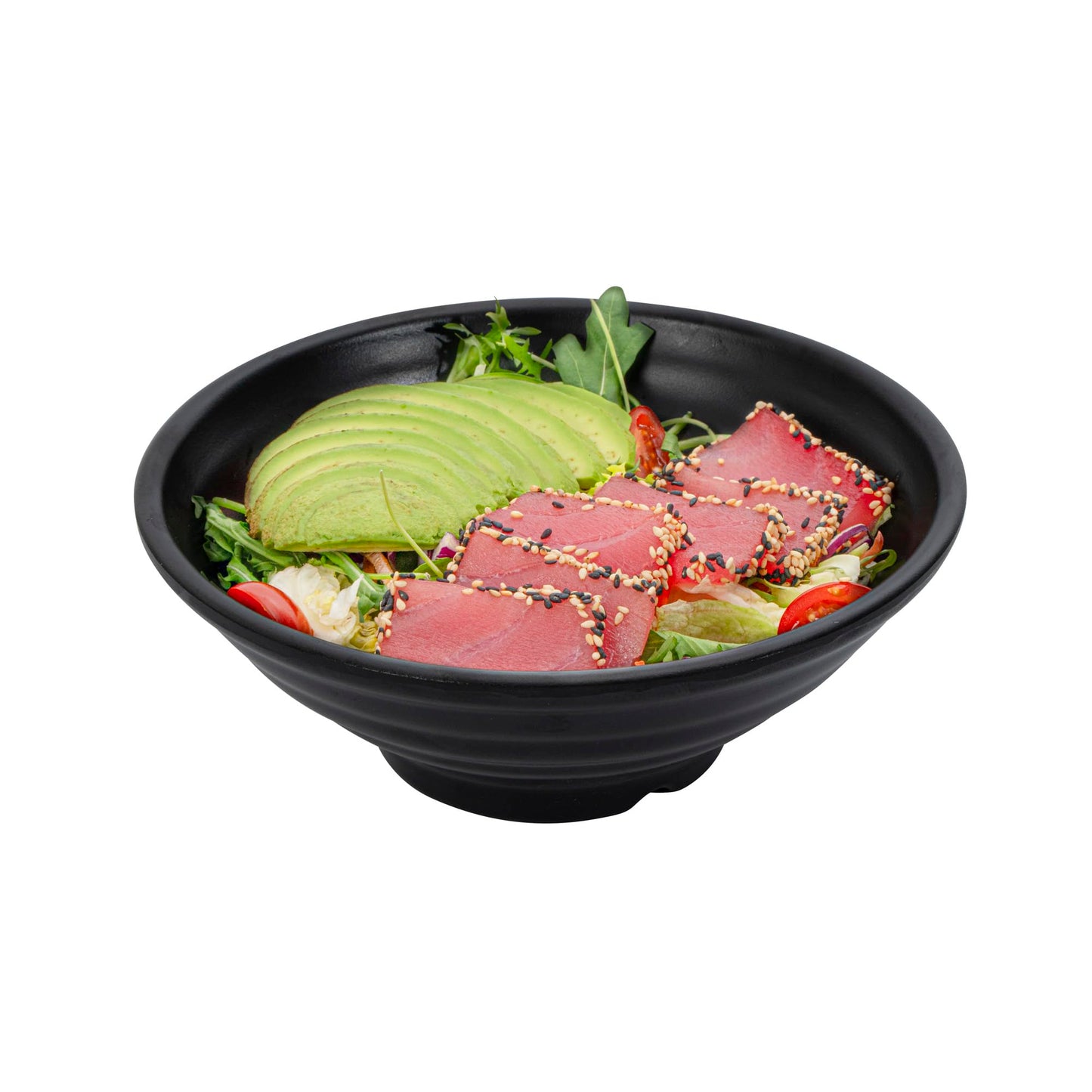 Restaurantware Voga 27 Ounce Soup Bowls 2 Large Pho Bowls - Faux Stone Serve Noodles Salads Or Pastas Black Melamine Ramen Bowls Shatterproof Dishwashable Asian Style Bowls