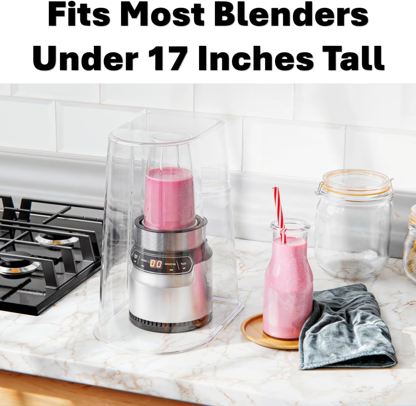 Ninja Creami Oversized Sound Reducing Blender Cover - Fits Most Under-Cabinet Blenders | Check Dimensions