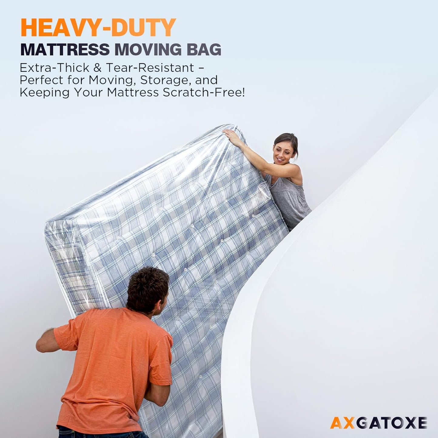 Plastic Mattress Bag - Waterproof Moving Cover & Protector | King Size (4MIL) by [Brand Name]