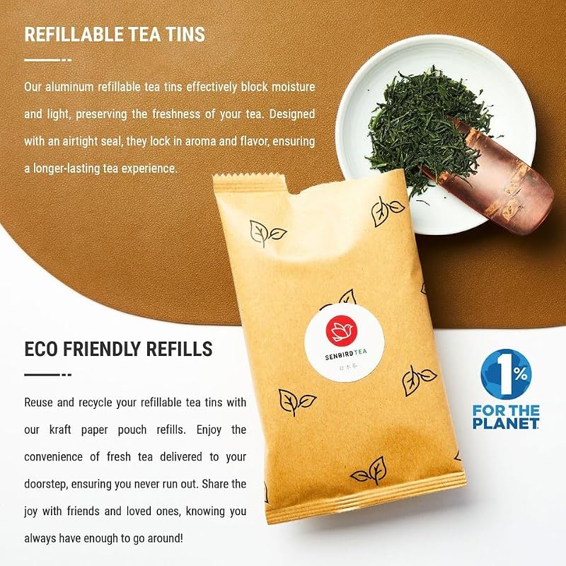 Senbird Gyokuro Shade-Grown Loose Leaf Green Tea - Isshin (1.76oz/50g)