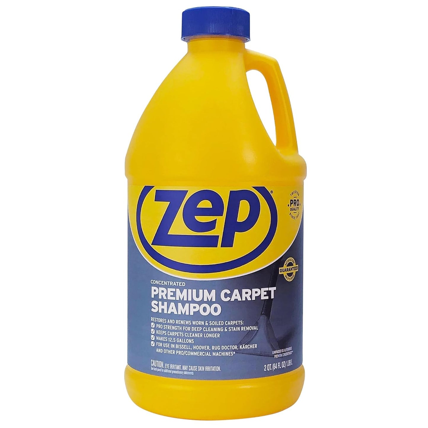 Zep Shampoo - Premium Carpet Cleaner - 64 Oz Bottle for Deep Cleaning and Stain Removal