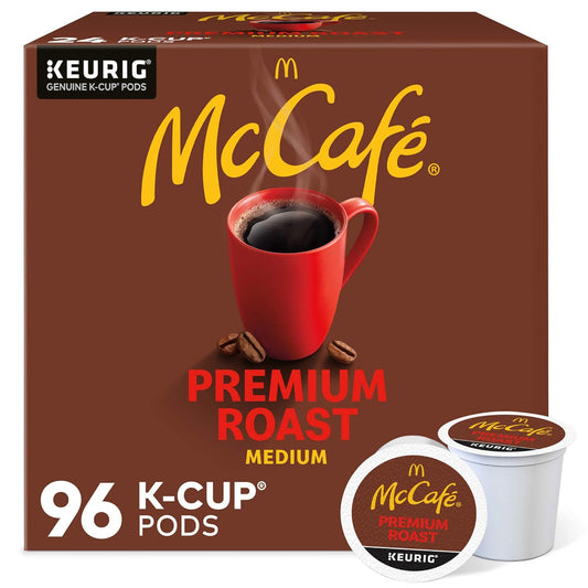 McCafe Premium Roast Coffee - Medium Roast K-Cup Pods for Keurig - 96 Count Pack