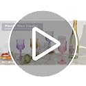 HTTBEIZI 48-Pack Amber Plastic Wine Glasses 7oz Reusable Unbreakable Goblets for Wedding & Party