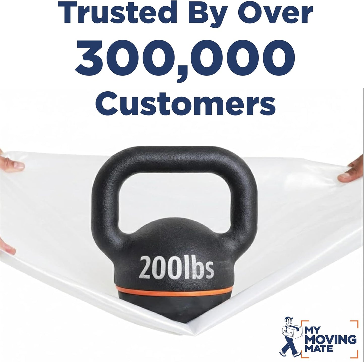 Mattress Bags for Moving - Full Size Plastic Cover for Storage & Disposal | XL 54 x 100 x 14 Inch