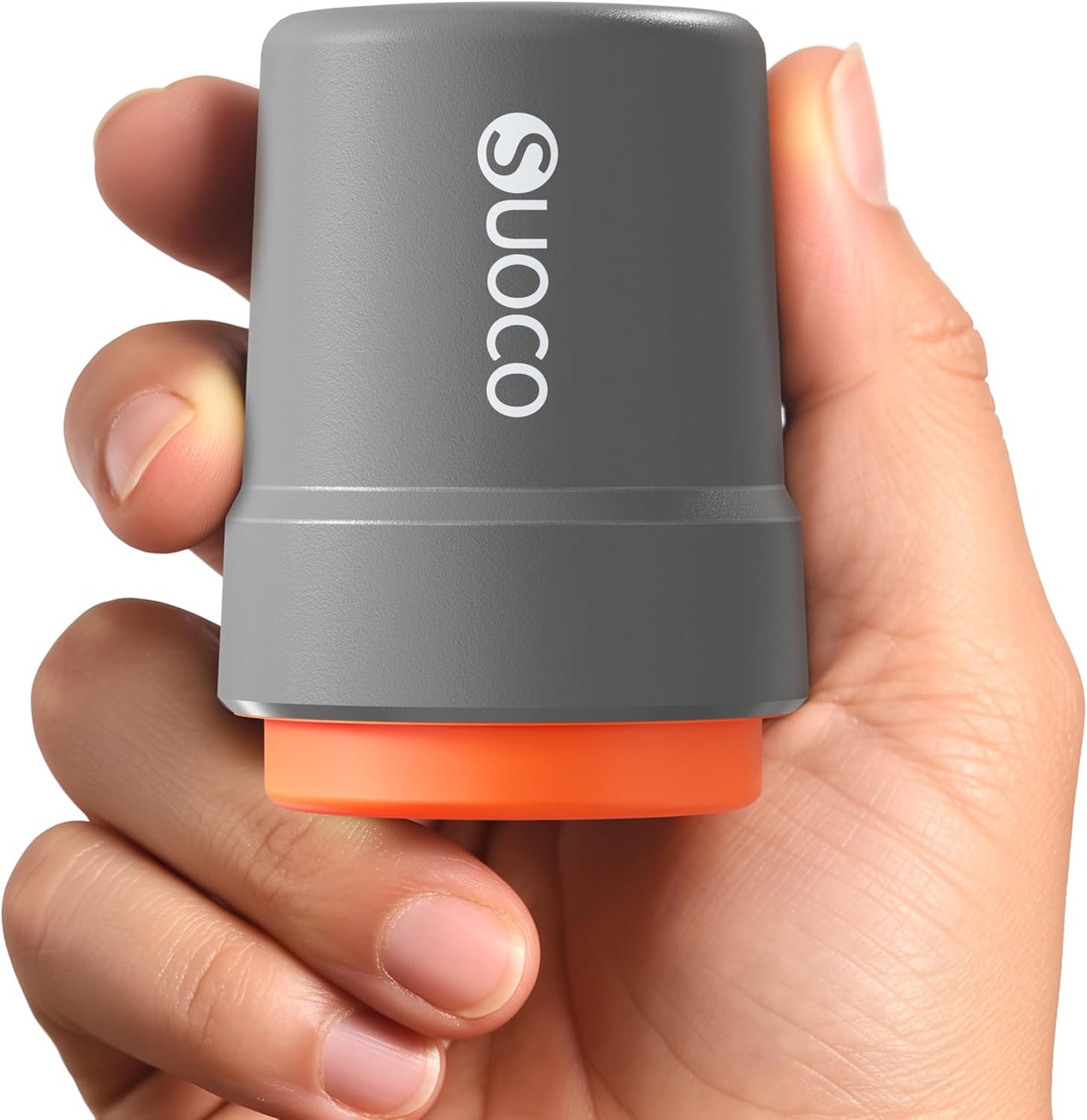 SUOCO Travel Vacuum Pump - Mini USB Rechargeable Cordless Electric Pump for Space Saver Bags - Grey