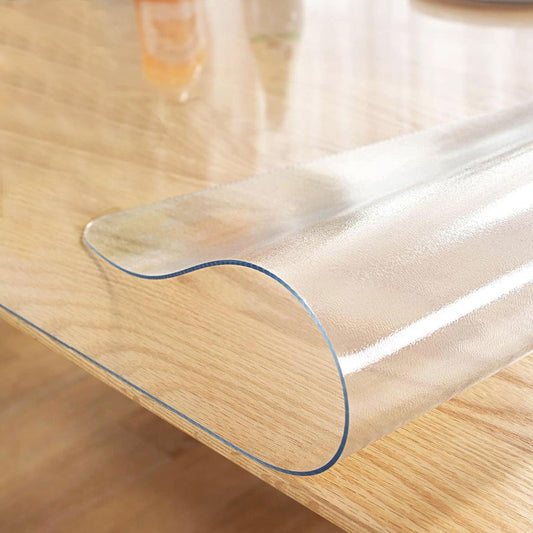 LovePads Frosted Table Cover Protector 44 x 96 Inch, 1.5mm Thick Plastic Table Cover, Table Protector for Dining Room Table, Waterproof Vinyl Tablecloth Table Pad Mat for Kitchen, Writing Desk