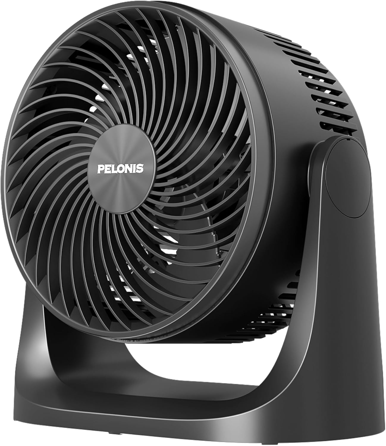 Pelonis 3-Speed Table Fan - 7-Inch Blade with 100° Adjustable Head Tilt | Compact Desktop Fan for Bedroom, Dorm, and Office - Black