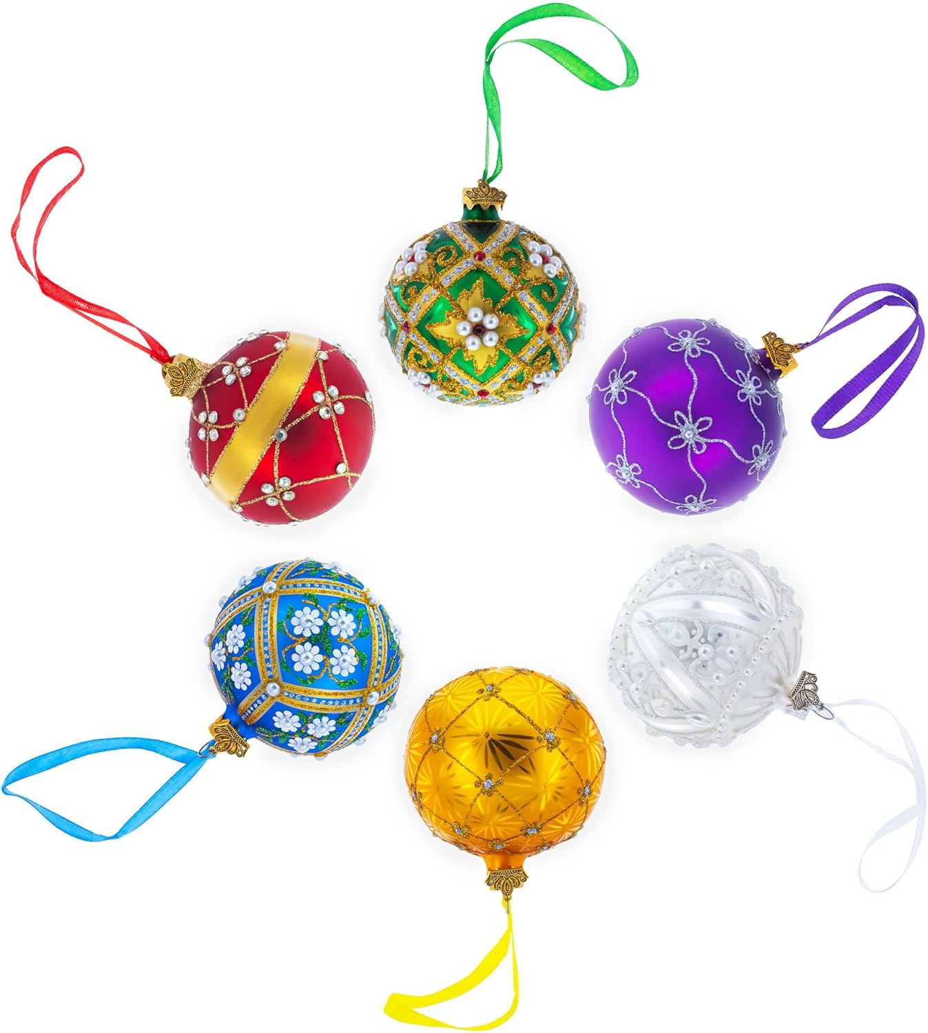 Eiffel Tower Glass Ball Christmas Ornament - 3.25 Inch Paris Souvenir