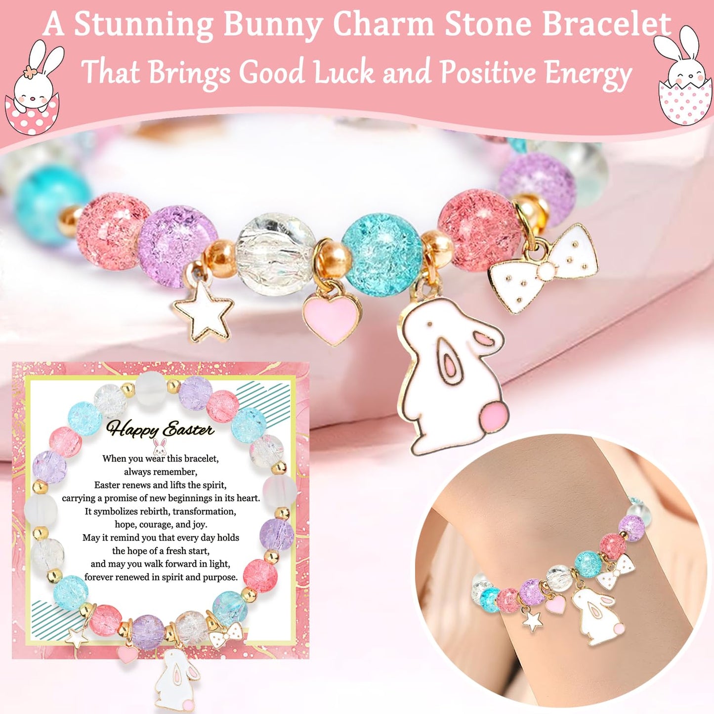 GeoJedrmin Easter Basket for Teen Girls,Adult Easter Basket Stuffers Essentials for Women with Bunny Mug Tote Bag Socks Gifts for Women Teen Girls.
