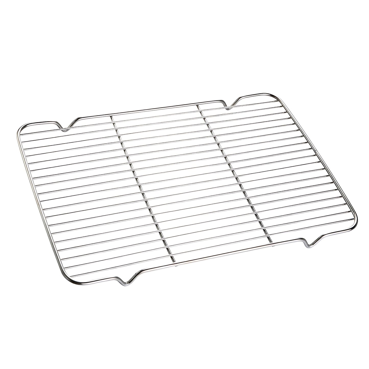 Turbokey Oven Roasting Rack 11 x 15.4 inch Rectangle Baking Cooling Steaming Grilling Rack with 4 Legs Stainless Steel Rack,Perfect To Cool and Bake(11"X15.4",39X28cm)