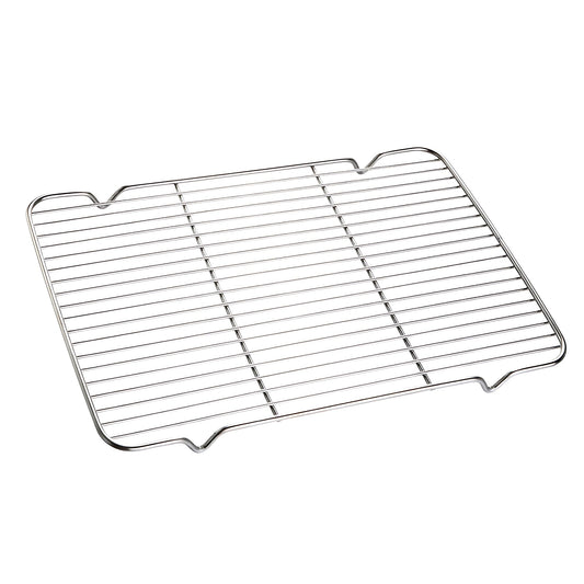 Turbokey Oven Roasting Rack 11 x 15.4 inch Rectangle Baking Cooling Steaming Grilling Rack with 4 Legs Stainless Steel Rack,Perfect To Cool and Bake(11"X15.4",39X28cm)