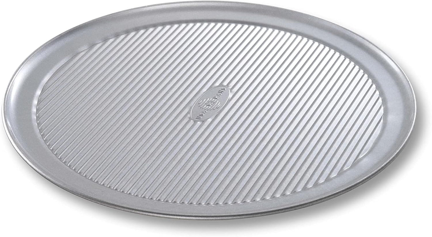 USA Pan Nonstick Pizza Pan - 16 Inch Wide Rim Aluminized Steel for Perfectly Baked Pizzas