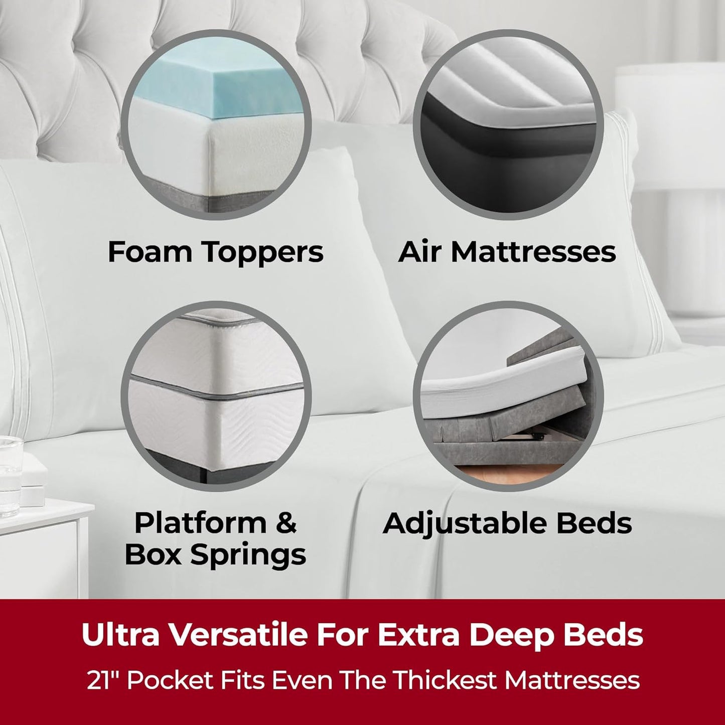 Mellanni Extra Deep Queen Sheets - Hotel Luxury, Ultra Soft & Cooling Bedding - Wrinkle & Stain Resistant (Queen, Spa Mint)