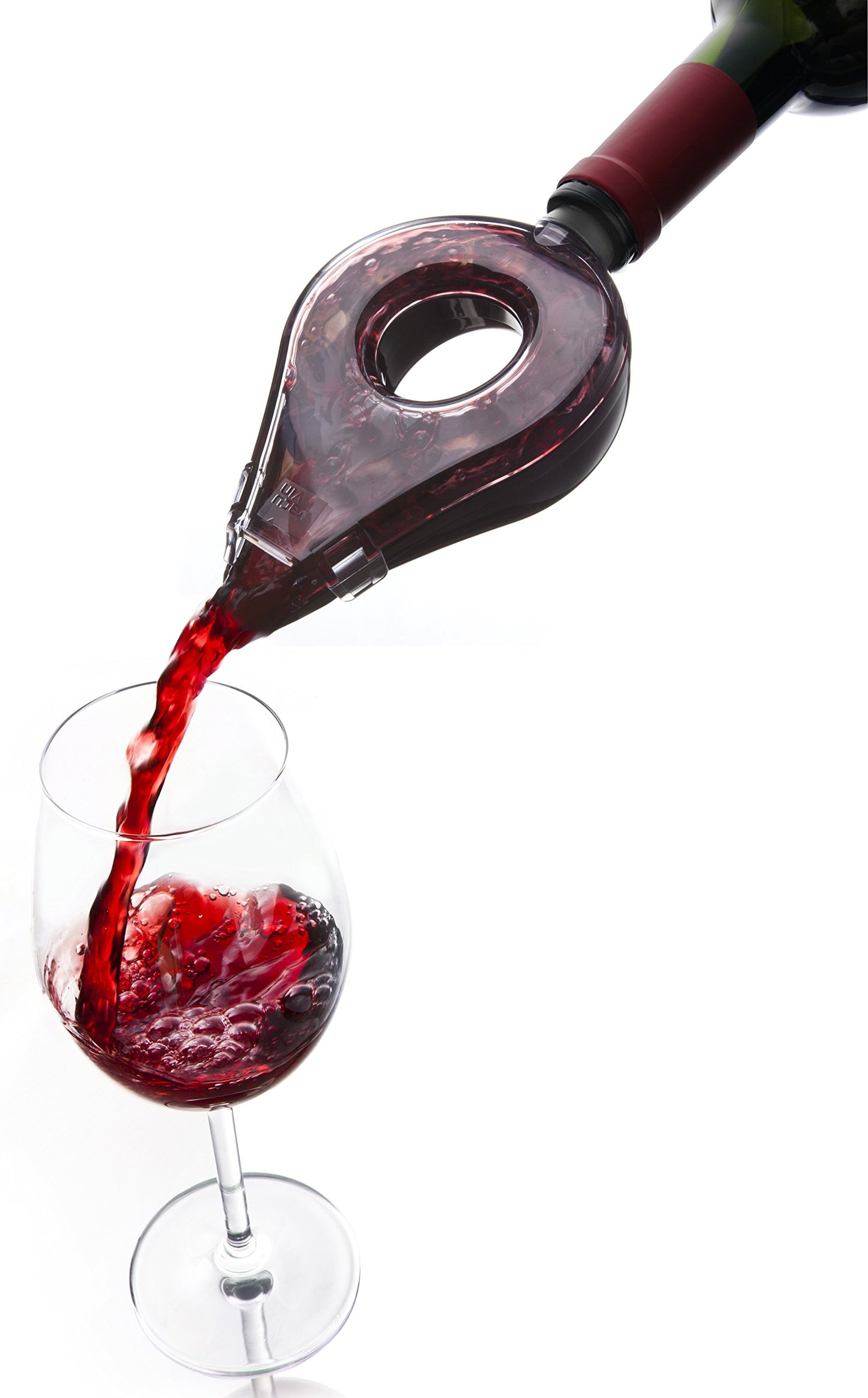 Vacu Vin Wine Aerator – Instant Wine Pourer and Aerating Spout – Enhances Flavor & Aroma While Pouring – Fits Most Bottles – Spill-Free, Easy-to-Use Wine Accessory for Red and White Wines