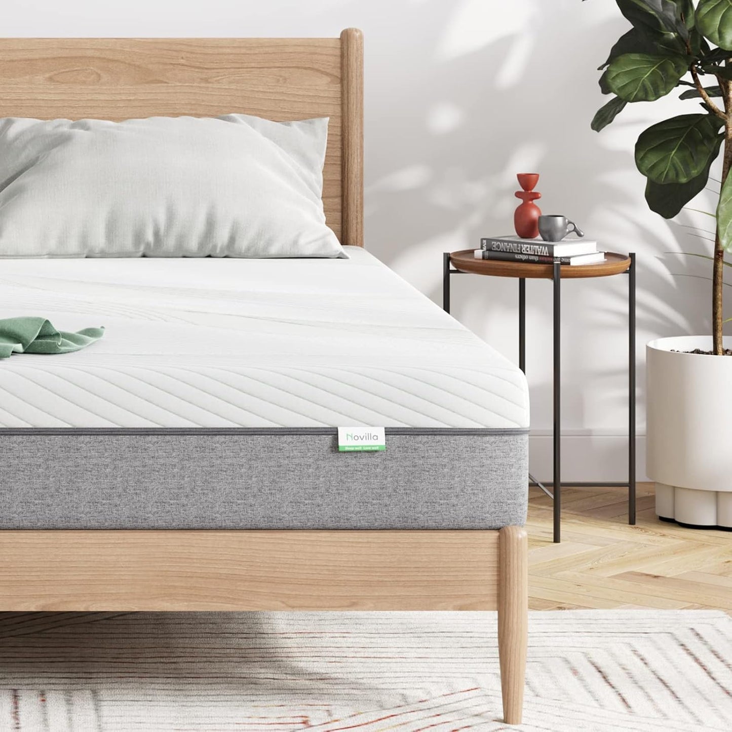 Novilla Gel Memory Foam Mattress - 10-Inch California King Size for Pressure Relief | CertiPUR-US Certified