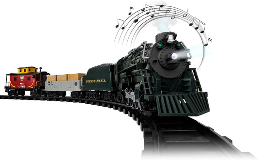 Lionel Pennsylvania Flyer Battery-Powered Train Set - Bluetooth Control, Smoke, Lights & Sounds | 2-Rail Track for Kids 4+