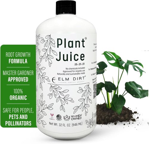Elm Dirt Organic Fertilizer - All-Purpose Plant Juice for Indoor & Outdoor Use (1 Bottle)