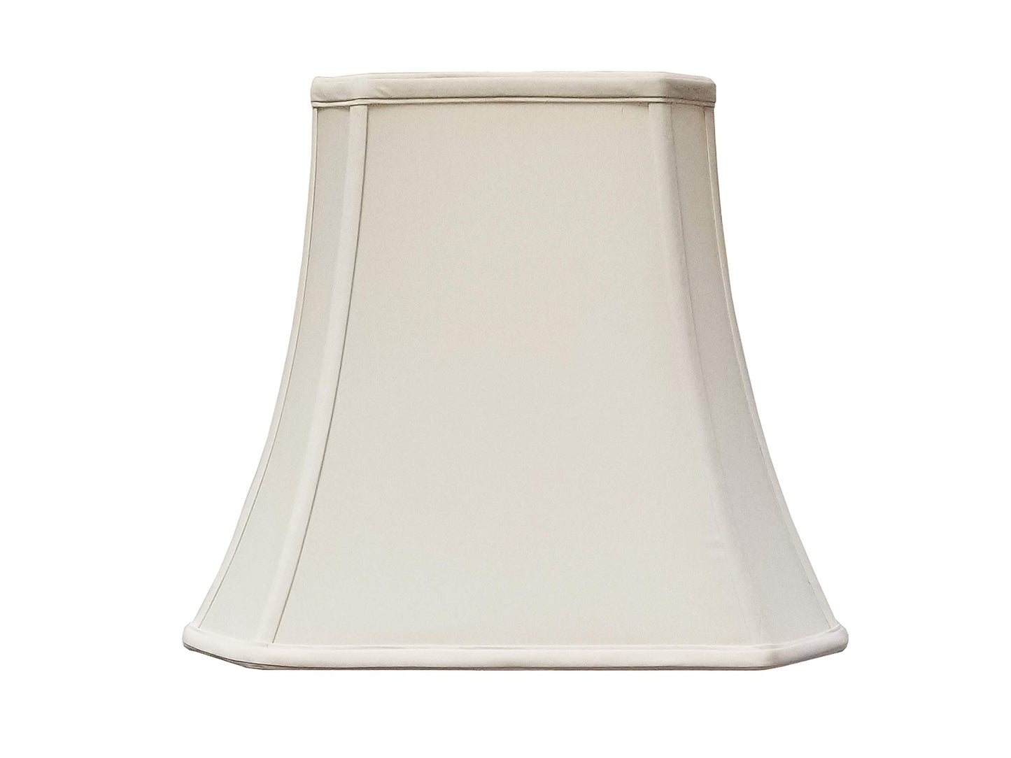 Royal Designs Rectangle Cut Corner Lamp Shade, Eggshell, (4 x 6) x (7 x 10) x 8.25