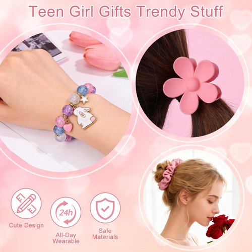 Easter Gifts for Teens Girls, Women, Easter Basket Stuffers for Teen Girls, Easter's Basket Idea for Teens, Bunny Gift for Girl,Easter's Baskets Essentials for Adults