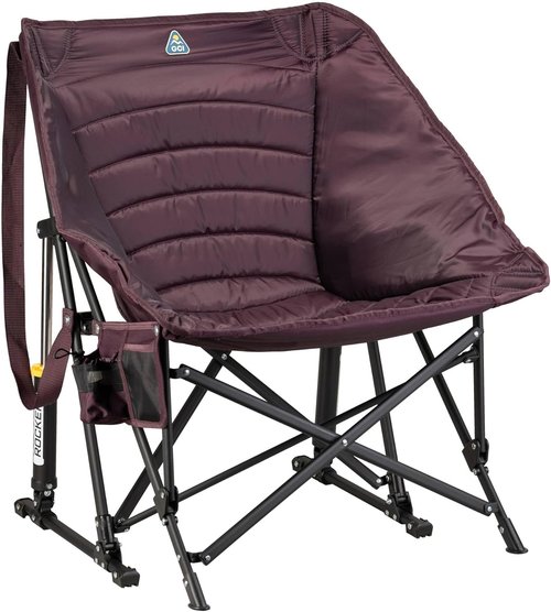 GCI Outdoor Puff Rocker - Comfortable Amethyst Folding Chair for Relaxation