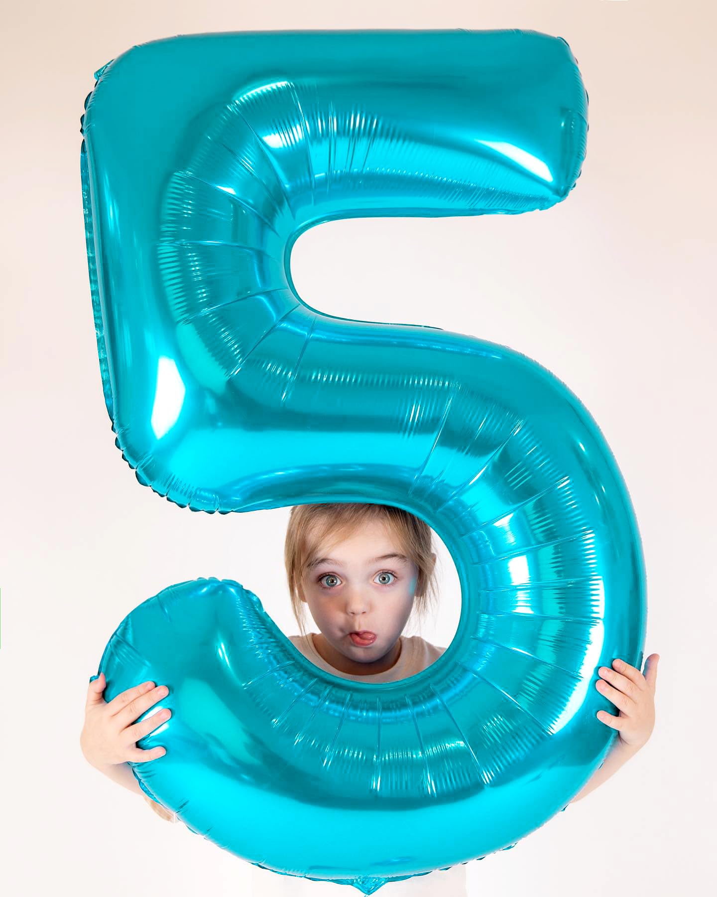 7 Balloon, Blue Number Balloons 40 Inch, 7th Birthday Decorations for Kids Girls Boys, Blue Party Decoration for Women Men, Number 7 Balloon